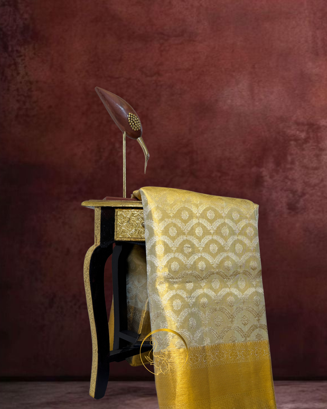 Elegant Silvery Sheen Saree